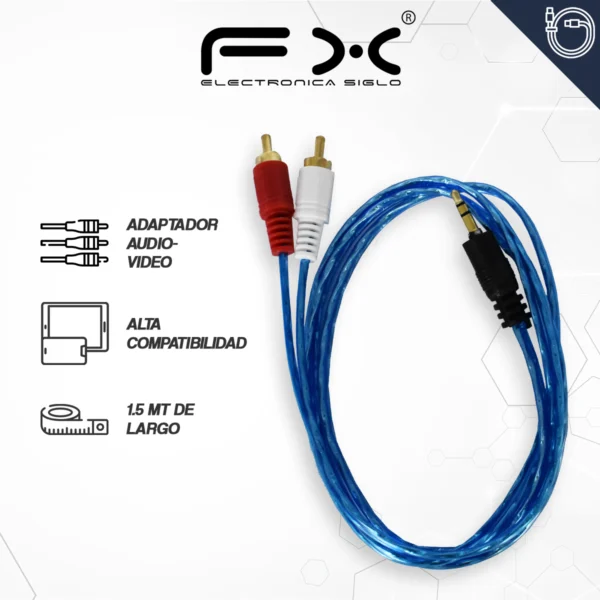 Cable 3.5 A 2 RCA RD