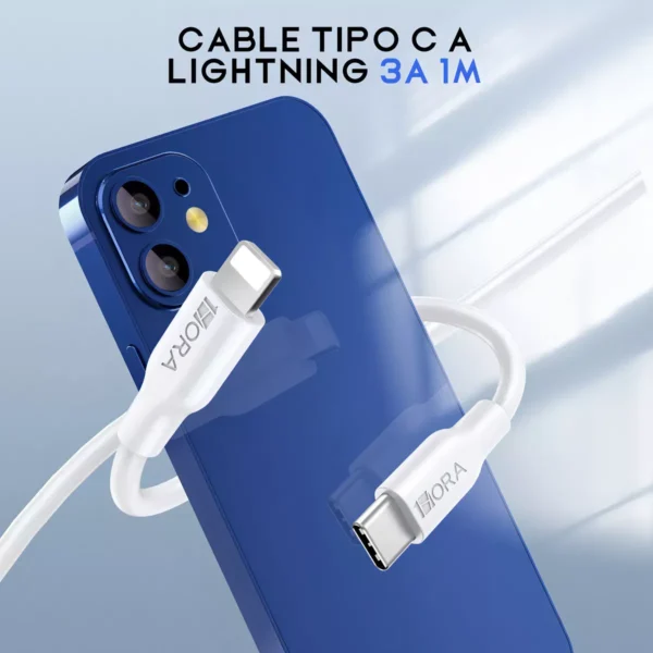 Cable Tipo C a Lightining 2M 3A CAB271 1HORA - Image 3