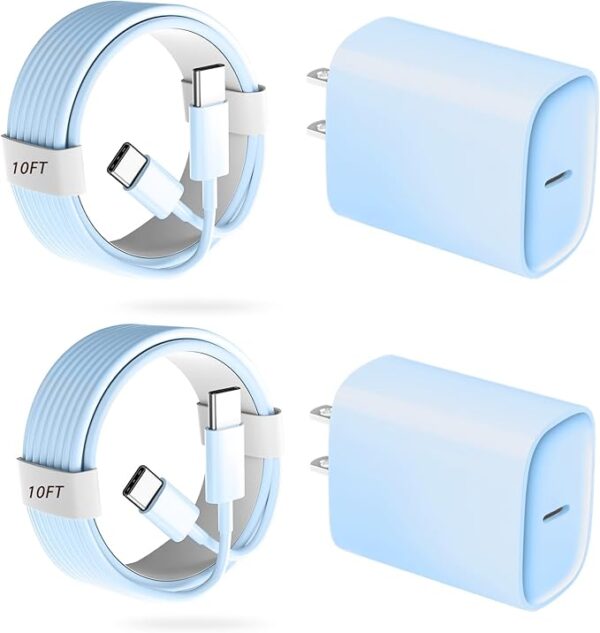 Cargador para Iphone 35W Tipo C Azul