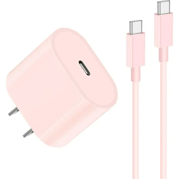 Cargador para Iphone 35W Tipo C Rosa